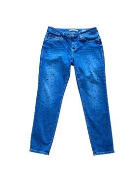 Mavi Ada Boyfriend Polka Dot Blue Jeans Size 29/29 Made In Turkey